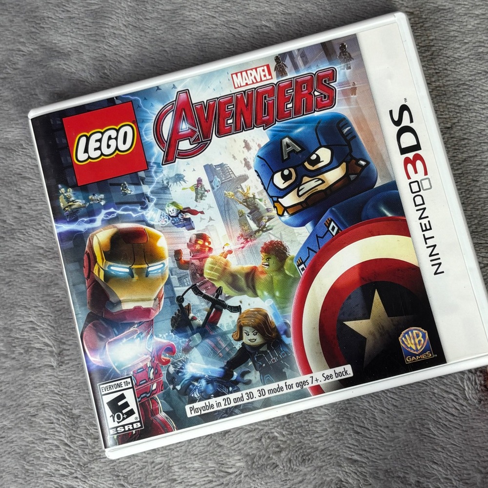 LEGO Marvel Avenger Nintendo 3DS Game Complete CIB Iron Man Captain America Hulk